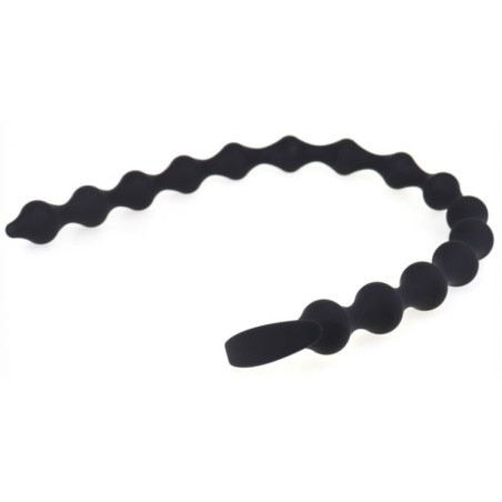 Chapelet anal LONG THIN BEADS Deepleasure de 55 cm