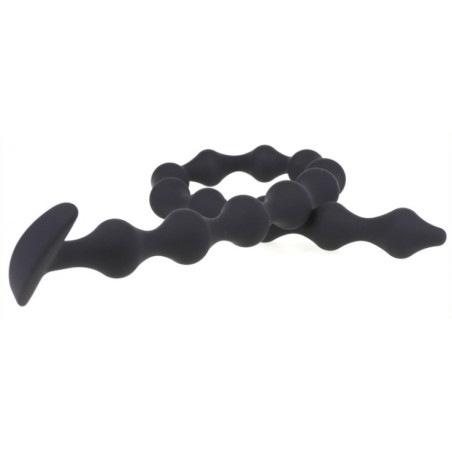 Chapelet anal LONG THIN BEADS Deepleasure de 55 cm