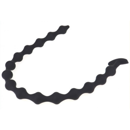 Chapelet anal LONG THIN BEADS Deepleasure de 55 cm