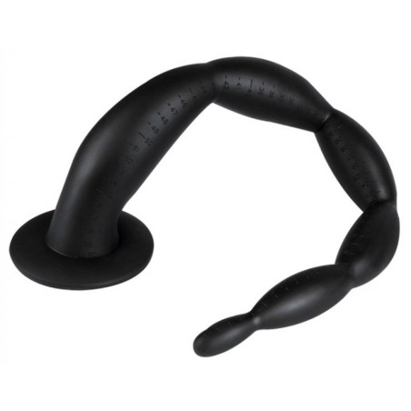 Gode SCALE BEADS M 40 x 4cm Noir