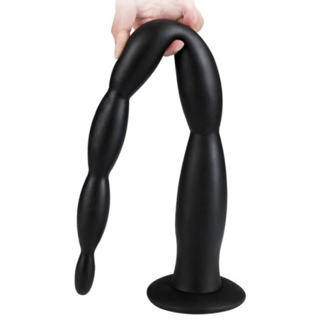 Gode SCALE BEADS M 40 x 4cm Noir