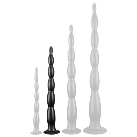 Gode SCALE BEADS M 40 x 4cm Noir