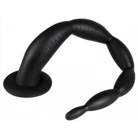 Gode long SCALE BEADS L 50 x 5cm Noir 2