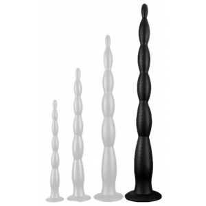 Gode long SCALE BEADS XL 60 x 6cm Noir
