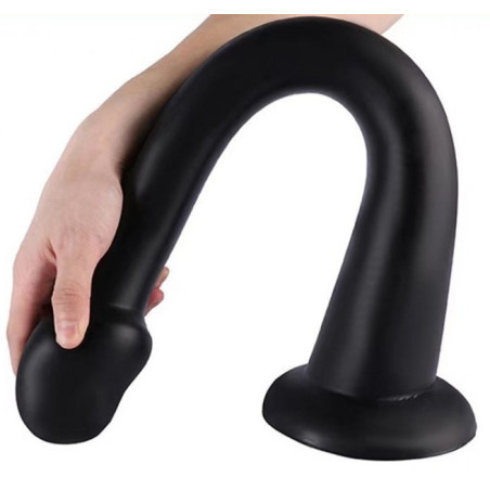 Gode WHALE DILDO S 38 x 3.8cm | Pointe 3.5cm Noir