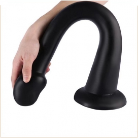 Gode long WHALE DILDO XL 48 x 7cm | Pointe 5.5cm Noir 2