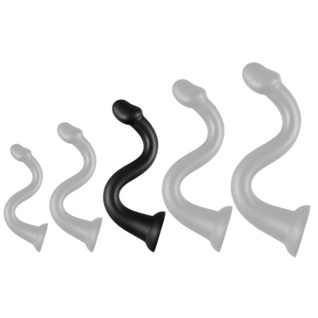 Gode long WHALE DILDO L 42 x 6cm | Pointe 5cm Noir