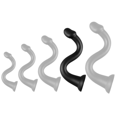 Gode long WHALE DILDO XL 48 x 7cm | Pointe 5.5cm Noir