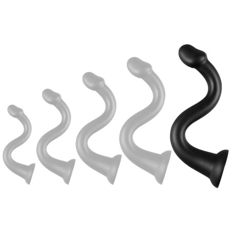 Gode long WHALE DILDO XXL 55 x 7.5cm | Pointe 6.3cm Noir