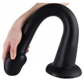 Gode long WHALE DILDO XXL 55 x 7.5cm | Pointe 6.3cm Noir 2