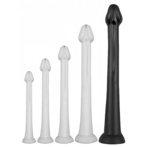 Gode long WHALE DILDO XXL 55 x 7.5cm | Pointe 6.3cm Noir