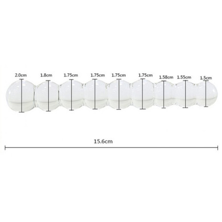 Gode en verre SNOWBALL 12.6 x 2cm