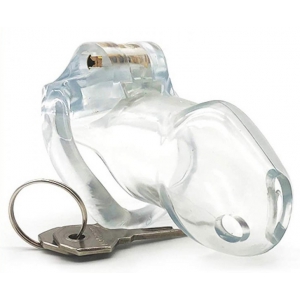 Cage de chasteté LOCK UP 9.4 x 3.2cm Transparente