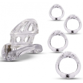 Cage de chasteté BEAM 6 x 3cm Transparente 2