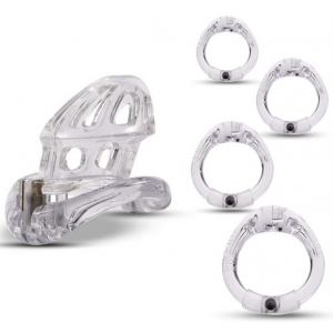 Cage de chasteté BEAM 6 x 3cm Transparente