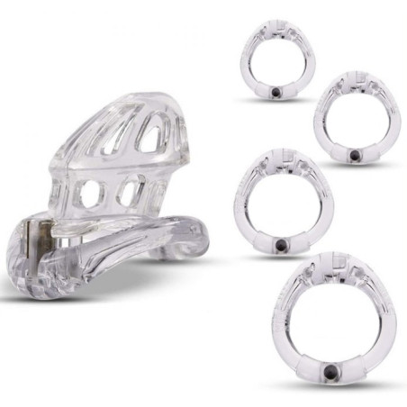 Cage de chasteté BEAM 6 x 3cm Transparente