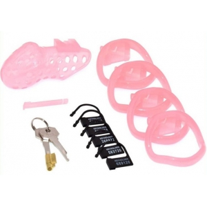 Cage de chasteté XGUARD 10 x 3cm Rose