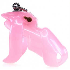 Cage de chasteté STOP THIS 9 x 3cm Rose