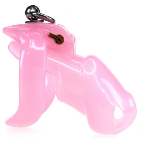 Cage de chasteté STOP THIS 9 x 3cm Rose