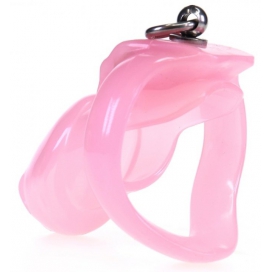 Cage de chasteté STOP THIS 9 x 3cm Rose 2
