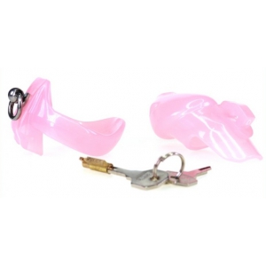 Cage de chasteté STOP THIS 9 x 3cm Rose