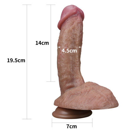 Gode réaliste GLANS UP Nature Cock 15 x 4.5cm
