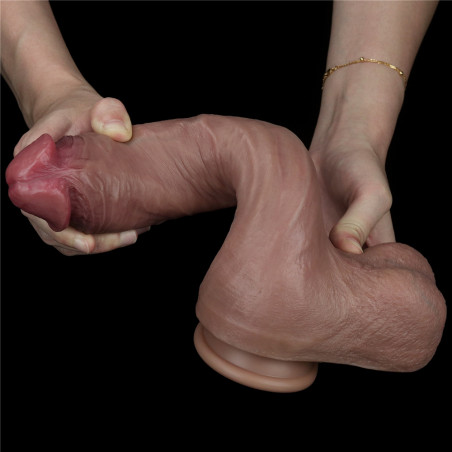 Gode réaliste NATURE COCK Veiny 20 x 5cm Métis