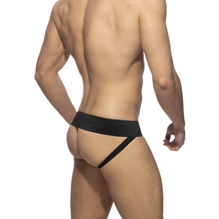 Jockstrap FRONT ZIP RUB Noir