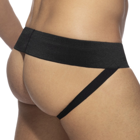 Jockstrap FRONT ZIP RUB Noir