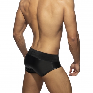 Slip FRONT ZIP RUB Noir