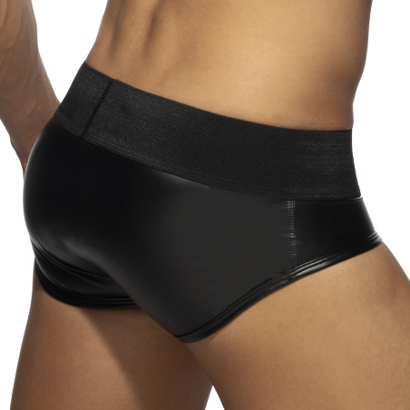 Slip FRONT ZIP RUB Noir