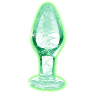 Plug en verre phosphorescent GLOW M 8 x 3.4cm