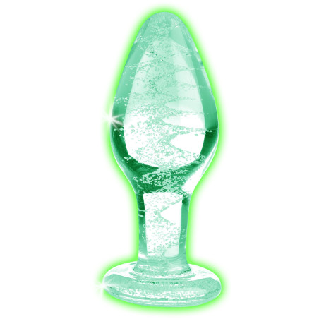 Plug en verre phosphorescent GLOW M 8 x 3.4cm