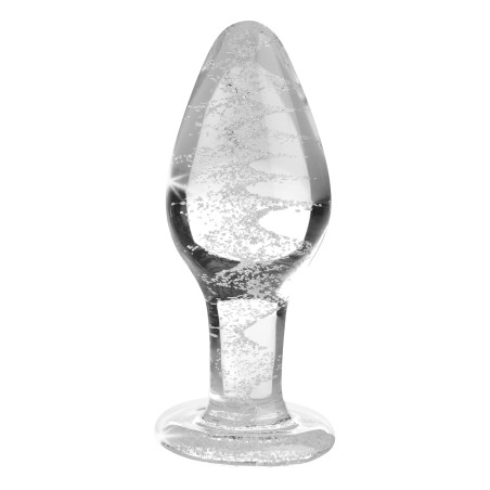 Plug en verre phosphorescent GLOW L 9.5 x 4cm