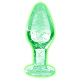 Plug en verre phosphorescent GLOW L 9.5 x 4cm
