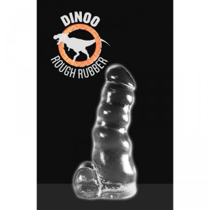 Gode xxl Dinoo Dilong clear avec 20cm de long et large de 9cm
