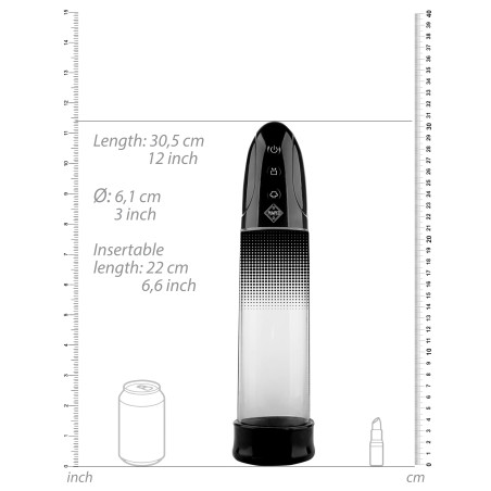 Pompe à pénis automatique LUV PUMP 22 x 6cm