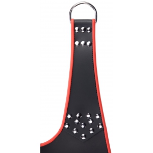 Sling en cuir 5 Points Noir-Rouge
