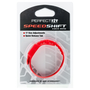 Cockring ajustable Impress Rouge de Perfect Fit avec diamètres variés