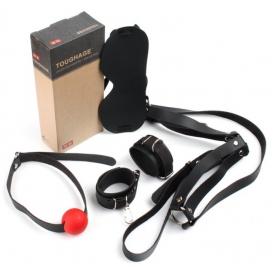 Kit d'Initiation BDSM OBEDIENCE 4 Pièces Noir 2