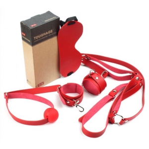 Kit d'Initiation BDSM OBEDIENCE 4 pièces Rouge