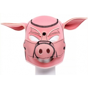 Cagoule Tête de Cochon PIG HOOD Rose
