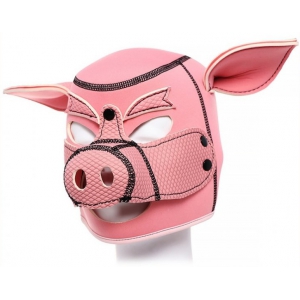 Cagoule Tête de Cochon PIG HOOD Rose