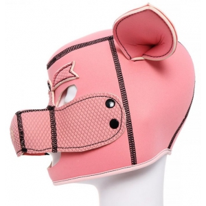 Cagoule Tête de Cochon PIG HOOD Rose