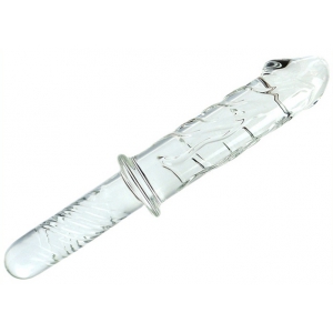 Gode Poignée en verre ICE KING 16.5 x 5.2cm