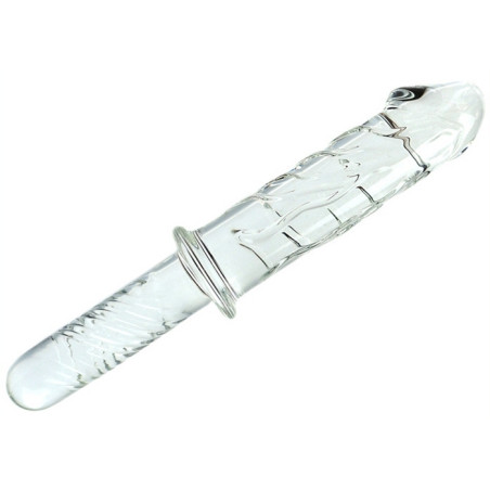 Gode Poignée en verre ICE KING 16.5 x 5.2cm