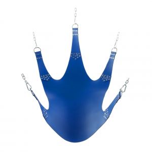 Sling en cuir 5 Points d'attache Bleu
