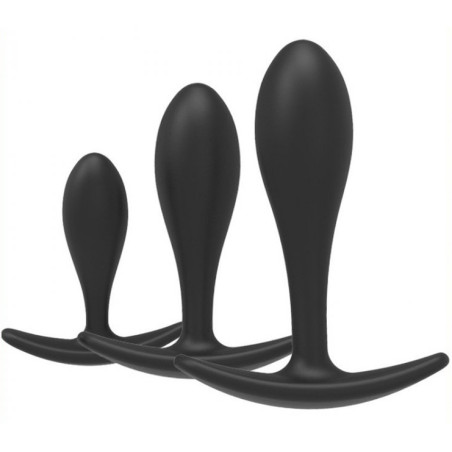 Kit de 3 Mini Plugs Silicone TRAINING CURVE Noir