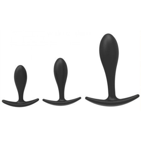 Kit de 3 Mini Plugs Silicone TRAINING CURVE Noir