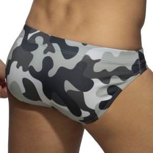 Slip de bain BASIC AD Camouflage Gris